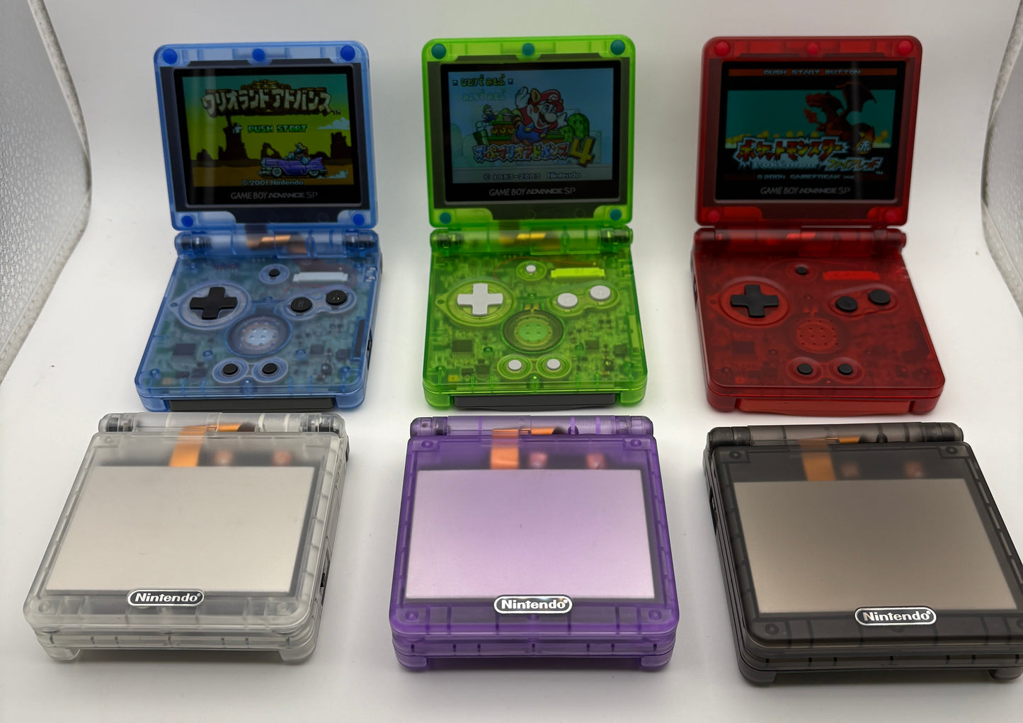 Nintendo Game Boy Advance SP Console with IPS V5 Screen & USB-C Charging - Choose Color