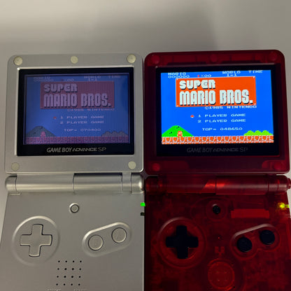 Nintendo Game Boy Advance SP Console with IPS V5 Screen & USB-C Charging - Choose Color
